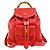 Gucci Vintage Bamboo Leather Mini Rosso