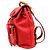 Gucci Vintage Bamboo Leather Mini Rosso - vista 3