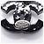 Orecchini a lobo Chanel Coco Mark Nero Argento - vista 4