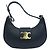 Céline Borsa a spalla Triomphe Ava Medium in pelle di capra nera - vista 2