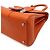 Delvaux Mini borsa tote in pelle arancione con tracolla crossbody - vista 10