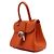 Delvaux Mini borsa tote in pelle arancione con tracolla crossbody - vista 2
