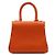 Delvaux Mini borsa tote in pelle arancione con tracolla crossbody - vista 4