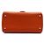 Delvaux Mini borsa tote in pelle arancione con tracolla crossbody - vista 9