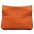 Hermès Bolsa de ombro com ferragens prateadas e alça transversal
 Laranja - vista 4