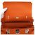 Hermès Bolsa de ombro com ferragens prateadas e alça transversal
 Laranja - vista 7