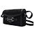 Horsebit 1955 Gucci Mini borsa a tracolla Horsebit in canvas GG nero - vista 2
