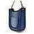 Chanel Borsa Hobo Shablin Denim con catena CC dorata, tote e borsa a tracolla Blu - vista 3