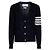 Thom Browne Cardigan aus feiner Merinowolle in entspannter Passform Blau - Ansicht 3