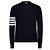 Thom Browne Cardigan aus feiner Merinowolle in entspannter Passform Blau - Ansicht 4