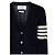 Thom Browne Cardigan aus feiner Merinowolle in entspannter Passform Blau - Ansicht 5
