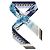 Salvatore Ferragamo Foulard in seta con stampa Fellini per donna Blu