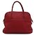 Hermès Saco Tote em couro vermelho com ferragens prateadas Bolide - vista 4