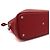 Hermès Saco Tote em couro vermelho com ferragens prateadas Bolide - vista 8