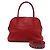 Hermès Borsa Tote Red Swift Bolide con Hardware Argento e Tracolla in Tessuto Rosso