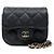 Chanel Borsa crossbody a catena nera dimensione Mini Size Nero