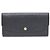 Louis Vuitton Emily Long Wallet Monogram Empreinte Schwarz