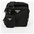 Prada Bolsa de ombro em couro Saffiano e Re-Nylon com logo triangular Preto - vista 2