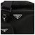Prada Bolsa de ombro em couro Saffiano e Re-Nylon com logo triangular Preto - vista 3