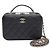 Chanel Bolso Vanity Caviar con asa superior, bolso cosmético, bolso cámara, bolso tote, bolso bandolera Negro