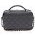 Chanel Bolso Vanity Caviar con asa superior, bolso cosmético, bolso cámara, bolso tote, bolso bandolera Negro - vista 13