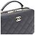 Chanel Bolso Vanity Caviar con asa superior, bolso cosmético, bolso cámara, bolso tote, bolso bandolera Negro - vista 16