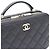 Chanel Bolso Vanity Caviar con asa superior, bolso cosmético, bolso cámara, bolso tote, bolso bandolera Negro - vista 6