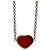 Chopard Bracciale My Happy Heart Cornalina Oro Rosa Rosso - vista 2