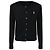 Ralph Lauren Crewneck-Cardigan mit gesticktem Pony-Logo Schwarz
