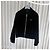 Prada Velours-Denim-Bomberjacke Schwarz - Ansicht 2