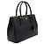 Prada Saffiano Lux Black Gold Triangle Logo Galleria Large Nero - vista 4