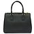 Prada Saffiano Lux Black Gold Triangle Logo Galleria Large Nero - vista 5