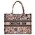 Dior Jardin Magic Book Tote Medium Embroidery Pink Multi Rosa