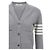 Thom Browne V-Ausschnitt Cardigan aus Milano-Strick aus Wolle Braun - Ansicht 6