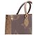 Louis Vuitton Borsa Tote e a tracolla OnTheGo MM in Monogram Canvas Multicolore - vista 5