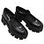 Prada Monolith Mary Jane in pelle spazzolata Nero - vista 3
