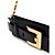 Balmain Clutch Anthem in vitello Nero - vista 4
