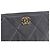 Clutch Chanel 19 Medium in pelle nera Nero - vista 5