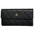 Cartera larga Chanel negra Negro