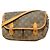Borsa a tracolla Louis Vuitton Monogram Gibeciere MM Marrone