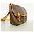 Borsa a tracolla Louis Vuitton Monogram Gibeciere MM Marrone - vista 2
