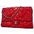 Bolso de hombro Chanel Matelassé con cadena Roja