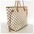 Borsa Tote Louis Vuitton Damier Azur Neverfull MM Bianco - vista 2