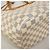 Borsa Tote Louis Vuitton Damier Azur Neverfull MM Bianco - vista 6