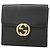 Cartera bi-fold Gucci Interlocking G Negro