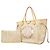 Borsa Tote Louis Vuitton Monogram Neverfull MM Beige