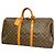 Borsa Louis Vuitton Boston Monogram Keepall 55 Marrone