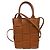Bottega Veneta Cassette Convertible Tote Maxi Intrecciato Leather Mini Marrone