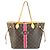 Louis Vuitton Monogram Neverfull MM Tote Bag Braun Pink Monogramm