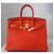 Hermès Birkin 25 Orange Poppy Leder - vue 2